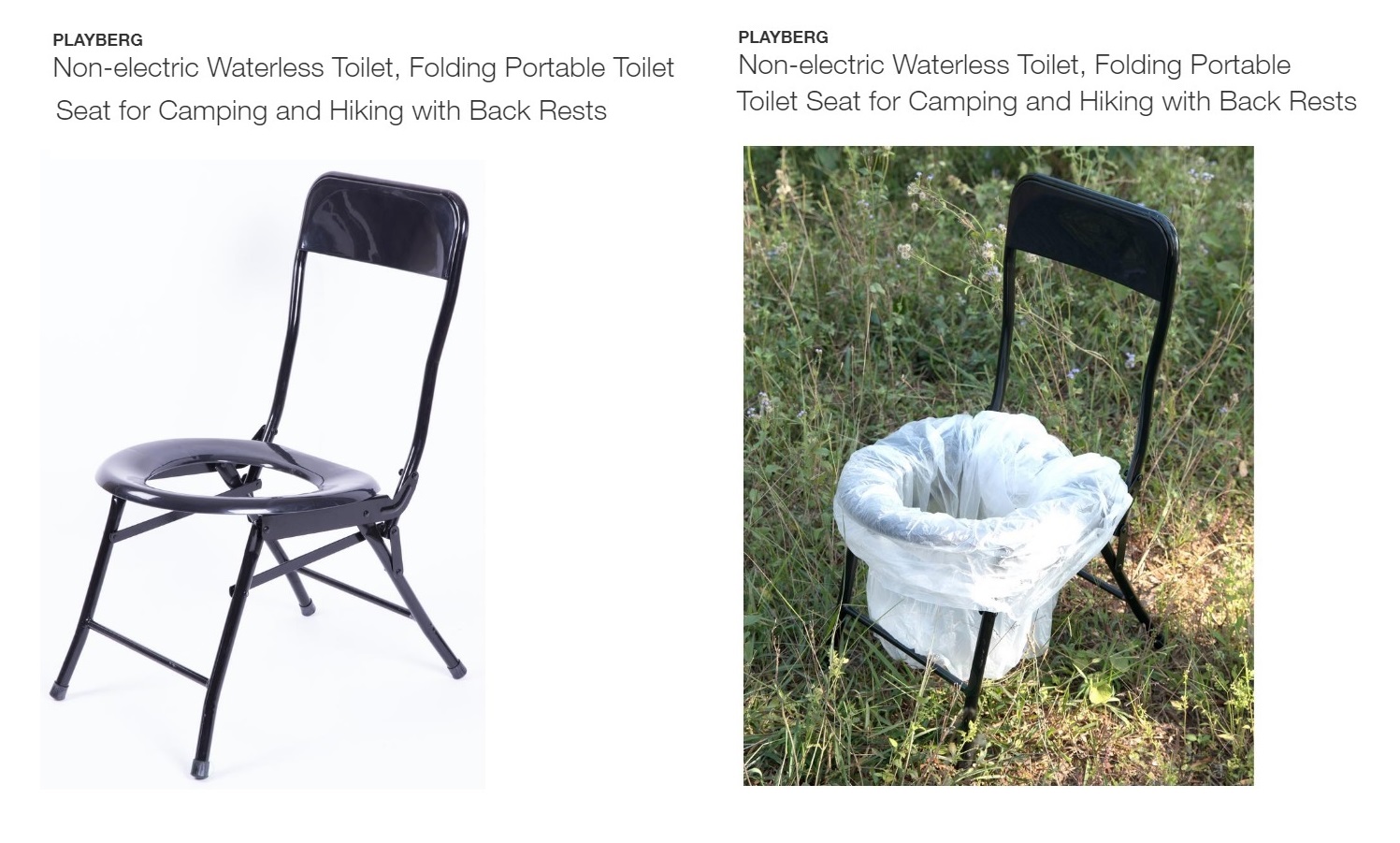 Folding chair toilet seat image